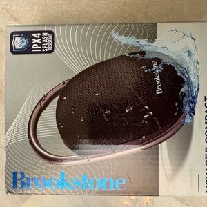 Brookstone Voyager Compact Clip-on Carabiner Speaker